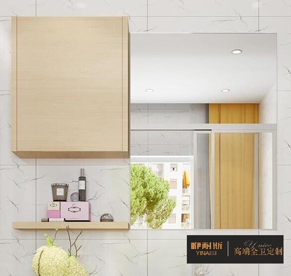 小巧的吊柜,满足卫生间日常收纳;设置隔板,方便洗漱用品摆放。 小巧的吊柜,满足卫生间日常收纳;设置隔板,方便洗漱用品摆放。